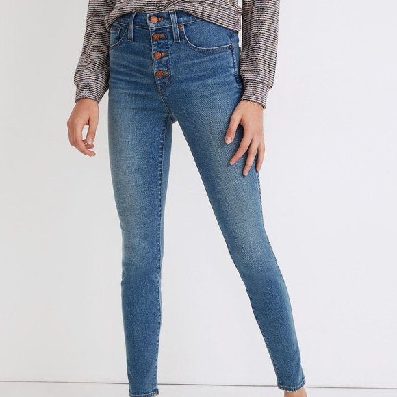 Madewell Denim - MADEWELL 10" high-rise skinny jeans in dewitt wash Sz 29